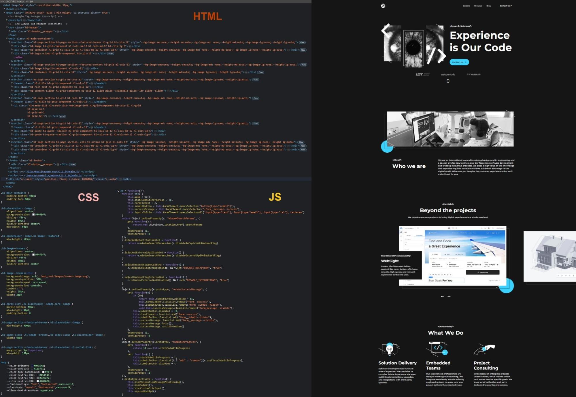 HTML vs CSS, HTML vs JavaScript, CSS vs JavaScript